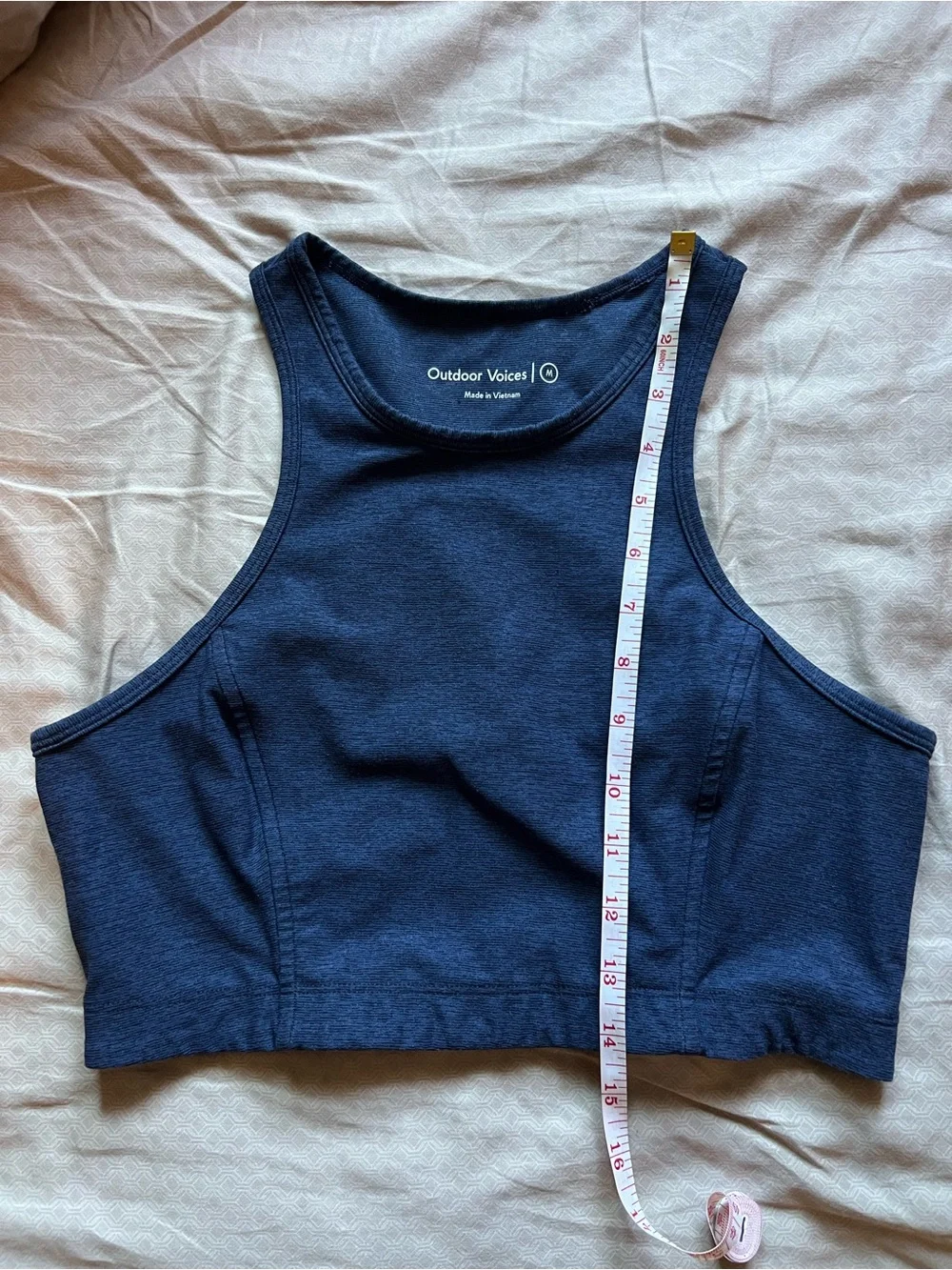 Outdoor Voices Blue Athena Sports Bra